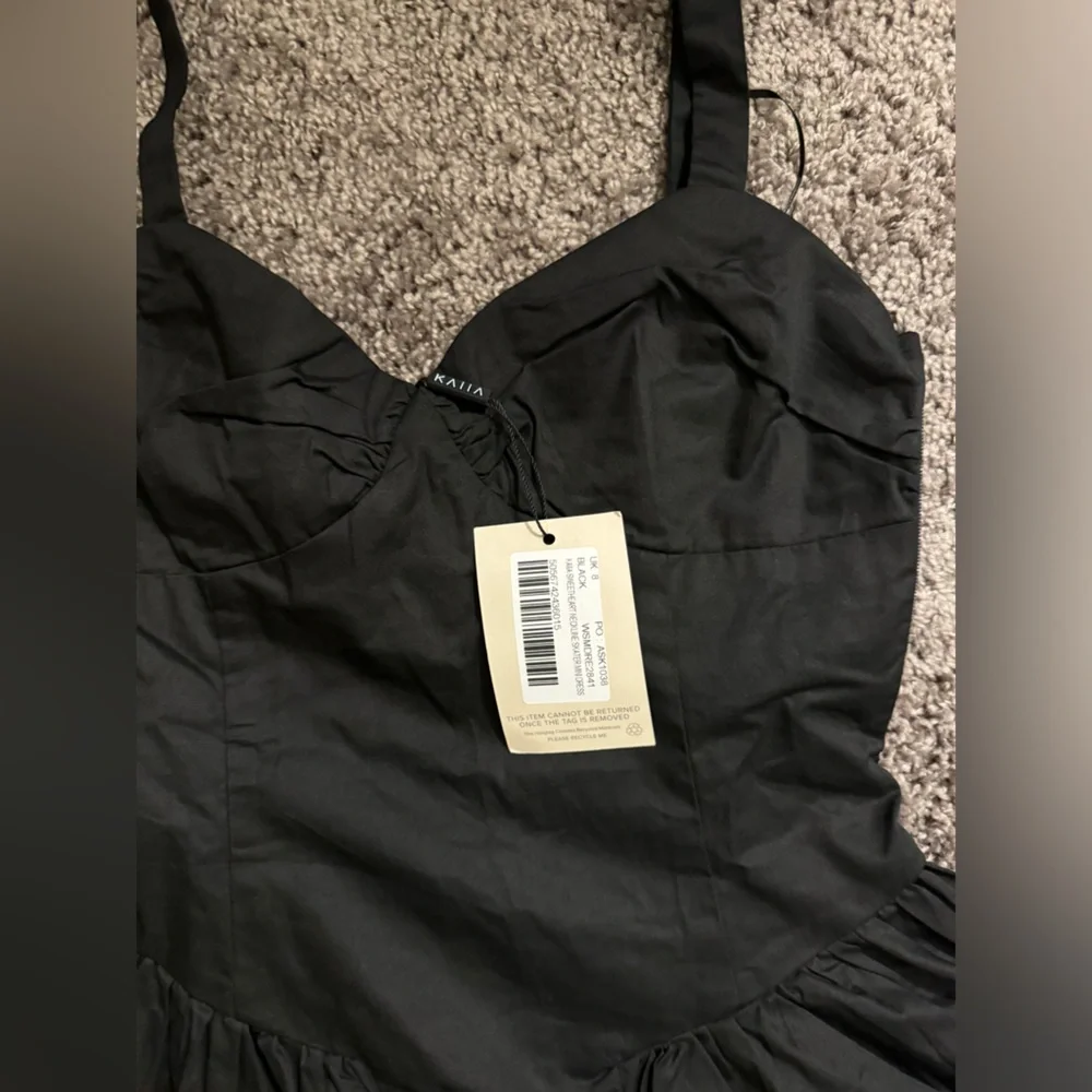 ASOS KAIIA NECKLINE SKATER MINI DRESS. US 4 - Picture 6 of 6